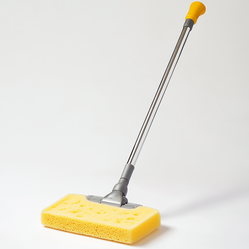 Widor Heavy Duty PVA Sponge Mop - Super Absorbent Floor Cleaner with Easy-Wring Handle - For Bathroom, Kitchen Spills & Muddy Paw Prints