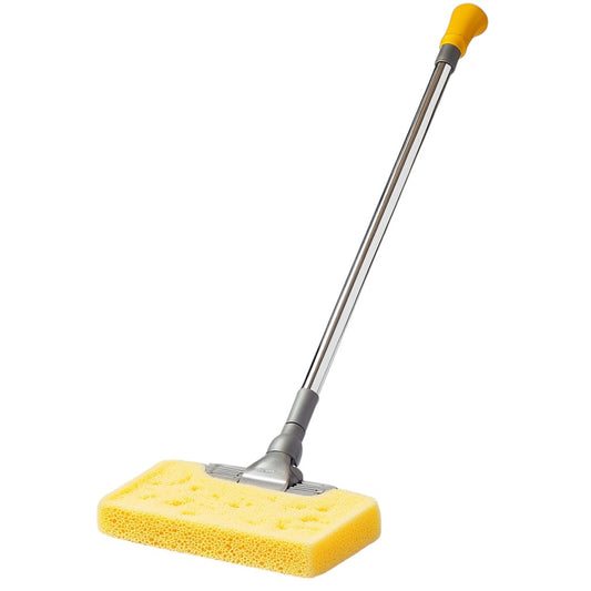 Widor Heavy Duty PVA Sponge Mop - Super Absorbent Floor Cleaner with Easy-Wring Handle - For Bathroom, Kitchen Spills & Muddy Paw Prints